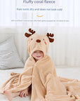 Square Baby Bath Towel - Soft Polyester/Cotton Blend for Newborns 0-12 Months - Model FW01 by Baby Lamby at brixbailey.com