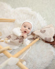 Cute Multi-use Knitted Swaddle Blanket - Soft Polyester, 90x70cm, Receiving Blanket for Babies by Baby Lamby at brixbailey.com