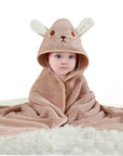 Soft Baby Bath Towel - Square Polyester/Cotton for 0-12 Months - Model FW01 by Baby Lamby at brixbailey.com
