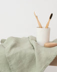 Honeycomb Fine Waffle Towel - Sage