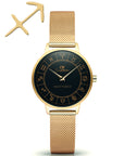 Gold Horoscope Astrology Watch - The Constellation Collection