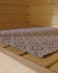 Traditional Harju Sauna Bench Pad – Linen & Cotton Blend by LOKO at www.brixbailey.com
