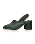 Savage Leather Slingback Heels