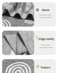Cute Multi-use Knitted Swaddle Blanket - Soft Polyester, 90x70cm (35.5x27.5 Inches) - Receiving Blanket for Babies by Baby Lamby at brixbailey.com