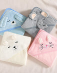 Soft Baby Bath Towel - Square Polyester/Cotton for 0-12 Months - Model FW01 by Baby Lamby at brixbailey.com