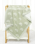 Cute Multi-use Knitted Swaddle Blanket - Soft Polyester, 90x70cm, Receiving Blanket for Babies by Baby Lamby at brixbailey.com