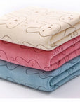 Cute Soft Animal Print Baby Towel - 100cm, 80% Cotton & 20% Polyester, Washable for Bathing, Feeding & Sleep by Baby Lamby at brixbailey.com