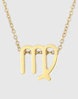 Zodiac Sign Splendour Necklace - Gold/Silver