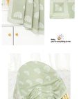 Cute Knitted Swaddle Blanket - Soft Polyester Receiving Blanket 90x70cm (35.5x27.5 Inches) - Multi-Use Baby Wrap by Baby Lamby at brixbailey.com