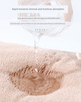 Square Baby Bath Towel - Soft Polyester/Cotton Blend for Newborns 0-12 Months | Model FW01 by Baby Lamby at brixbailey.com