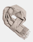 Natural Baby Alpaca Wool Scarf - Exclusive 180