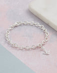 Anchor Silver Charm Bracelet
