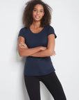 Scoop Neck Cotton Modal T-Shirt