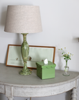 The Isabella Tissue Box in Green