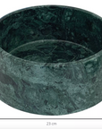 Dark Green Marble Dog Bowl