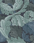 Green velvet drum lampshade/ ceiling light shade with blue leaves paper interior