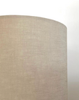 Natural Linen Lampshade | Extra Tall Cylinder Ceiling Light Shade | Bespoke Handmade UK