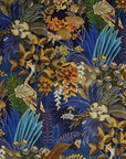 Floral midnight velvet throw cushion