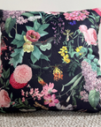 Butterfly floral velvet throw cushion, scatter cushions