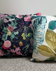 Butterfly floral velvet throw cushion, scatter cushions