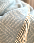 Lambswool Throw - Duck Egg