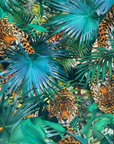 Tropical Cheetah Velvet cone lampshade, extra tall lampshade