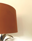 Burnt Orange Velvet Lampshade | French Drum Ceiling Light Shade | Bespoke Handmade Empire Lampshade