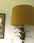 Mustard Velvet Lampshade | French Drum Ceiling Light Shade | Bespoke Handmade Empire Lampshade