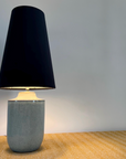 Black Velvet Lampshade | Extra Tall Cone Light Shade | Bespoke Handmade UK