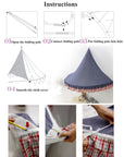 Premium Baby Nursery Mosquito Net Teepee Tent, 110x180cm, Stylish and Protective Canopy for Infants by Baby Lamby at brixbailey.com
