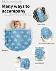 Cute Multi-use Knitted Swaddle Blanket - Soft Polyester, 90x70cm (35.5x27.5 Inches) - Receiving Blanket for Babies by Baby Lamby at brixbailey.com