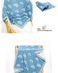 Cute Knitted Swaddle Blanket - Soft Polyester Receiving Blanket 90x70cm (35.5x27.5 Inches) - Multi-Use Baby Wrap by Baby Lamby at brixbailey.com