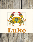 Funky Crab Personalised Towels