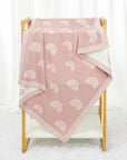 Cute Multi-use Knitted Swaddle Blanket - Soft Polyester, 90x70cm, Receiving Blanket for Babies by Baby Lamby at brixbailey.com