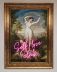 Self Love Club framed wall art, stylish inspirational decor, trending best-selling home artwork by Zestio at brixbailey.com