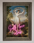 Self Love Club Framed Wall Art, Premium Inspirational Decor, Stylish Motivational Print by Zestio at brixbailey.com