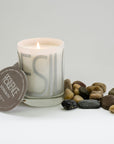 Premium Serenity Candle, Handcrafted Soy Wax with Cool Lake Water and Moss Scent, Resilience Glass Vessel, 60-Hour Burn by Labyrinth Made Goods at brixbailey.com