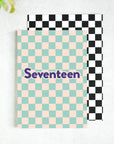 Seventeen Checkerboard 17th Birthday Card