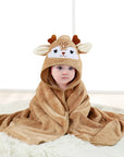 FW01 Baby Bath Towel - Soft Polyester/Cotton Square Towel for Newborns 0-12 Months by Baby Lamby at brixbailey.com