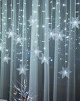Christmas Snowflake LED String Curtain Lights
