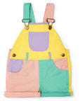Pastel Colourblock Denim Shorts