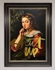 Shut up foil print trendy premium t-shirt stylish bold statement tee by Zestio at brixbailey.com