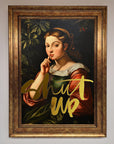 Shutup foil print luxury premium stylish trending best-selling graphic design by Zestio at brixbailey.com