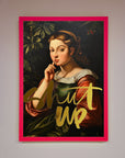 Shutup foil print premium stylish t-shirt, trending best-selling graphic tee by Zestio at brixbailey.com