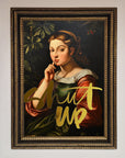 Shutup premium foil print, stylish trendy statement graphic design by Zestio at brixbailey.com