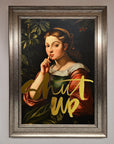 Shutup foil print premium stylish t-shirt, trending best-selling graphic tee by Zestio at brixbailey.com
