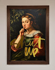 Shut up foil print luxury premium stylish trending best-selling t-shirt by Zestio at brixbailey.com