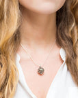 Silver Filigree Locket Necklace
