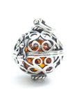 Silver Filigree Locket Necklace