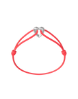 Silver Heart Cord Bracelet